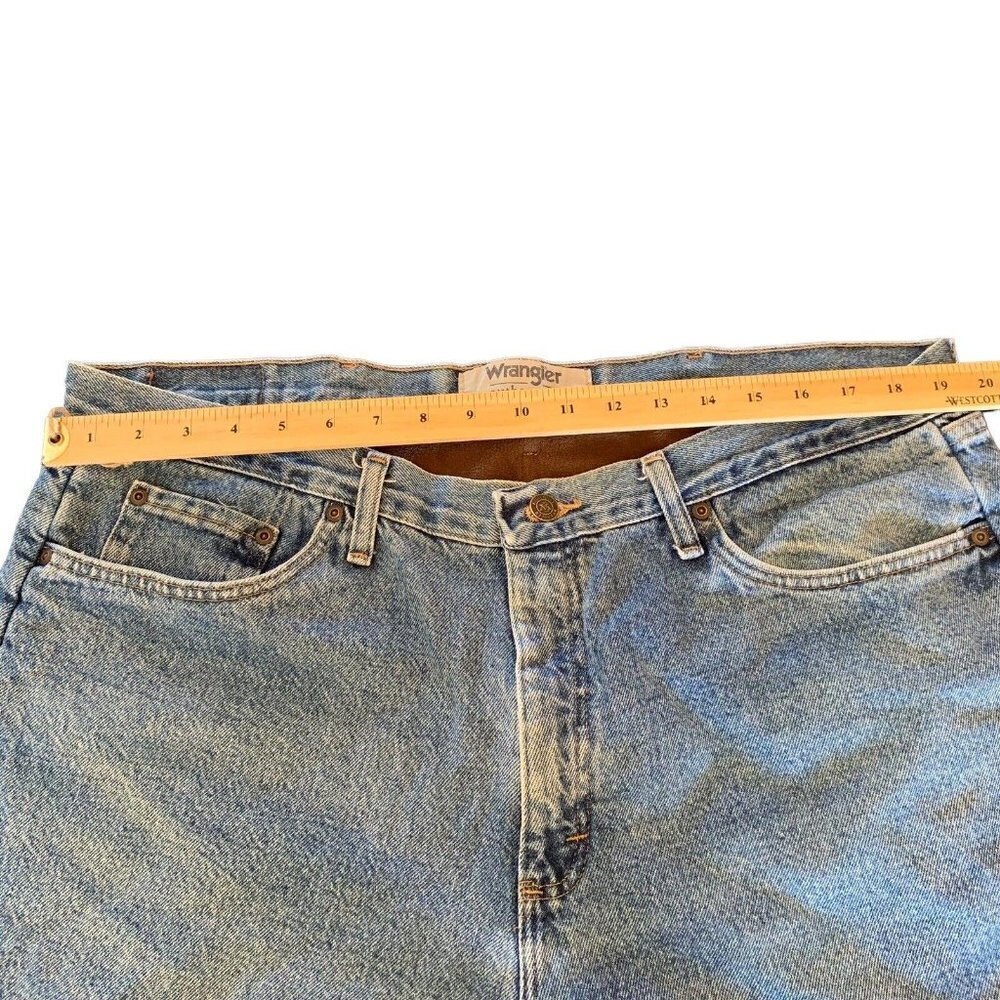 Wrangler Authentics Mens Fleece Lined Insulated Warm Blue Jeans Size 40x30 - Picture 4 of 9
